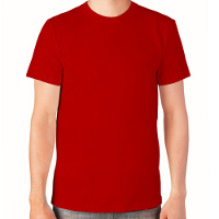 красные футболки без изображения
