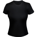 черная женская футболка